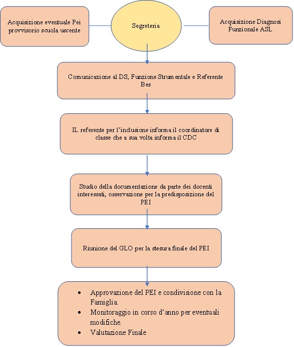 Protocollo Fasi principali del progetto di inclusione