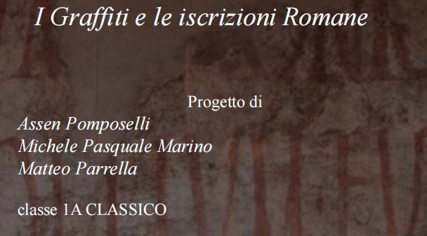 I graffiti e le iscrizioni romane